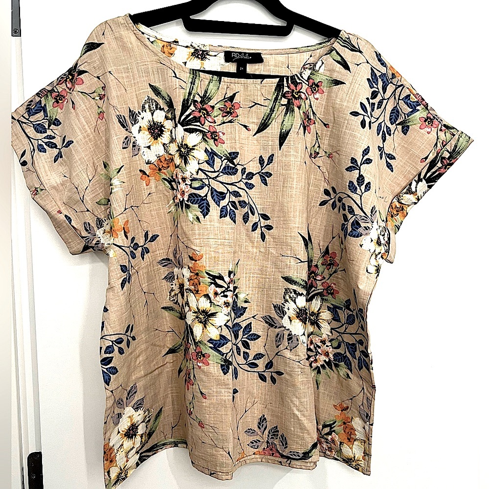 RD + Kolo Floral Linen Top